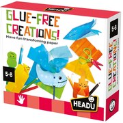 SET DE CREATII FARA LIPICI CU 6 TIPURI DIFERITE DE HARTIE 5-8 ANI - HEADU (HE57632)