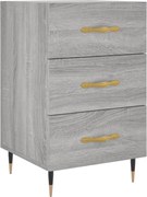 vidaXL Noptieră, gri sonoma, 40x40x66 cm, lemn compozit