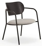 Fotoliu negru-gri în decor de frasin Eclipse - Teulat