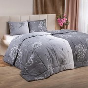 Set de vară pernă şi pilotă PĂPĂDIE gri