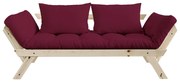 Canapea variabilă Karup Design Bebop Natural/Bordeaux