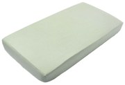 Cearceaf din muselina bumbac 100% cu elastic roata 120x60 cm Kidizi Mint