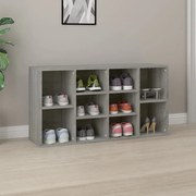 vidaXL Bancă pentru pantofi, gri sonoma, 103x30x55 cm lemn prelucrat