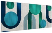 Tablou - Linii și forme circulare (120x50 cm)