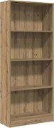 vidaXL Bibliotecă, stejar artizanal, 60x24x143 cm, lemn prelucrat