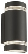 Aplica perete exterior IP44 Up and Down Sheffield gri inchis