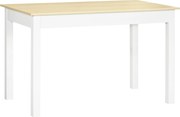 HOMCOM Masă pentru 4-6 Persoane, Masă Modernă de Bucătărie și Sufragerie din Lemn, 119x70x75 cm, Alb | Aosom Romania