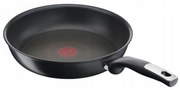 Tigaie Tefal G2550472, 24 cm, Strat titan, Thermo-Spot, Inductie, Fara PFOA, Negru