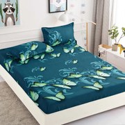 Lenjerie de pat 3 cu elastic 100% bumbac - a741 de la Onesleep