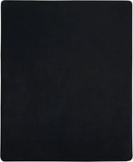 vidaXL Cearșaf de pat cu elastic, negru, 90x200 cm, bumbac