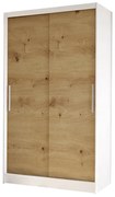 Dulap de haine Coletta I (Alb + Stejar artisan). 1047508