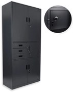 Dulap metalic cu seif Brooklyn antracit