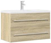 vidaXL Dulap de chiuvetă, lemn vechi, 80x38,5x48 cm, lemn prelucrat