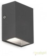 Aplica LED de perete exterior IP44 CANON-2 gri inchis 70566N