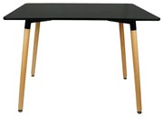 OFERTA Masa de sufragerie neagra BERGEN 120x80 cm II. calitate