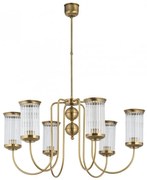 Candelabru 6 brate design clasic din alama OLZANO