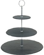 Tavă din piatră pentru prăjituri și gustări, 3 niveluri