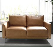 Canapea 2 locuri eleganta, design LUX Buffalo brown