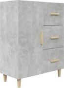 vidaXL Servantă, gri beton, 69,5x34x90 cm, lemn prelucrat