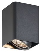 Spot de design negru, montat la suprafață, GU10 70mm, rotativ și înclinabil - Vox