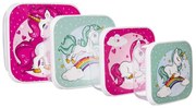 Set de 4 bucăți de cutii de gustări Orion  Unicorn