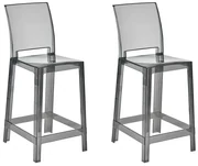 Set 2buc scaune tip bar Worpenza (negru) . 1076579