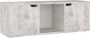 vidaXL Comodă TV, gri beton, 88,5x27,5x30,5 cm, lemn prelucrat