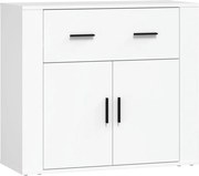 vidaXL Dulap, alb, 80x33x70 cm, lemn prelucrat