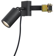 Spot exterior negru pentru copac GU10 50mm rotativ și înclinabil IP65 - Solo