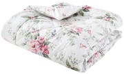 Cuvertură crem matlasată 200x200 cm Bridgerton Penelope Floral – Catherine Lansfield