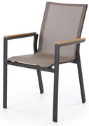 Scaun Fierro negru/gri/maro H88 cm