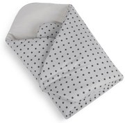 Păturică de înfășat copii Bellatex Stele gri , 75 x 75 cm