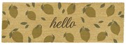 Covoraș de intrare din fibre de nucă de cocos 40x120 cm Hello Lemons – Artsy Doormats