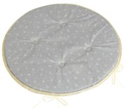 Bellatex Perna Adéla rotundă netedă Floaregonflabilă gri 40 x 40 cm