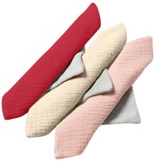 Set 3 lavete absorbante pentru bebelusi din frotir si muselina 22x22 cm Kidizi Girls, cu agatatoare practica
