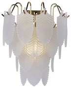 Aplica de perete alama lucios sticla mata Feather