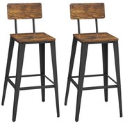 Scaun de bar AVEN maro/negru