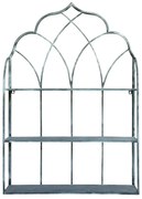 Etajera de perete din metal, cu 3 sertare, aspect vintage