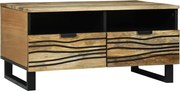 vidaXL Masă de cafea cu sertar Maro și negru 80 x 54 x 40 cm