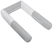 Barieră pentru pătuț cilindrică cu bulineBellatex gri, 240 cm