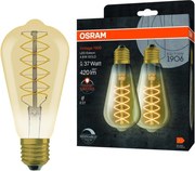 Set de 2 becuri LED dimabile VINTAGE FILAMENT E27/4,8W/230V 2200K - Osram