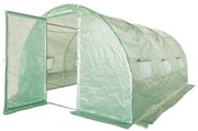 Sera de grădină cu ușă de intrare fixă 300 x 200 x200 cm, verde