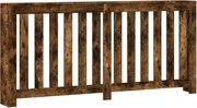 vidaXL Mască de calorifer, stejar fumuriu, 175x20x82 cm lemn prelucrat