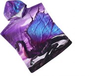 Poncho pentru copii DRAK mov Dimensiune: 60 x 120 cm