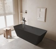 Cada acril freestanding, Negru Mat, 160x75x58 cm, 5038S