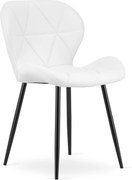 Scaun Bucatarie/Dining Miller Piele Ecologica Alb
