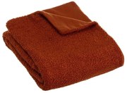 Pătură cărămizie din sherpa 130x160 cm Sherpa Bouclé – Casa Selección