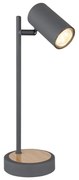 Veioza, lampa de masa design industrial Robby grafit, maro