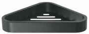 GEDY 328314 Raft de colț inteligent pentru duș, 17x 3 x 17 cm, negru mat