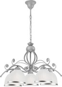 Candelabru cu lanț RETRO II, 5xE27/60W/230V, argintiu